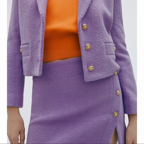 ZARA MAUVE SKIRT || BLOGGER FAV. - Picture 3 of 7